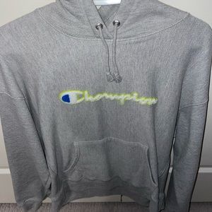 CHAMPION GREY HOODIE!!